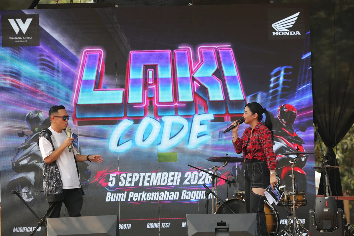 Ratusan Biker Honda Ramaikan Event Laki Code di Ragunan