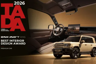 Desain Interior iCAR V27 Sabet Penghargaan TADA 2026