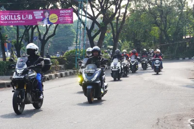 Serunya WMS Ajak Komunitas Motor Honda High AT Touring di Bintaro