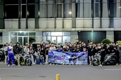 Ratusan Biker Vario Gelar Night Ride Seru dan Edukatif