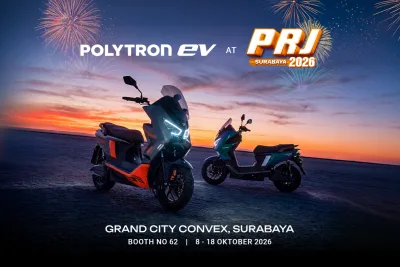 Polytron Bawa Motor Listrik ke PRJ Surabaya, Diskon Rp6 Juta