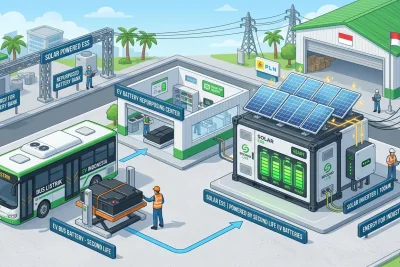 Peluang Bisnis Second Life Baterai EV Komersial di Indonesia