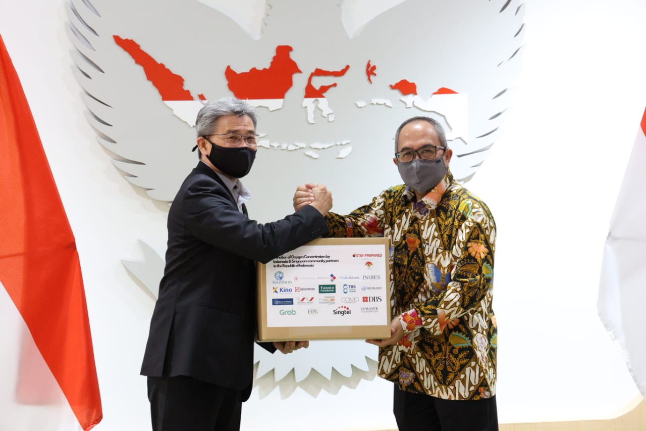 Wahana Berkolaborasi dengan Pengusaha Indonesia Singapura Lawan Covid-19