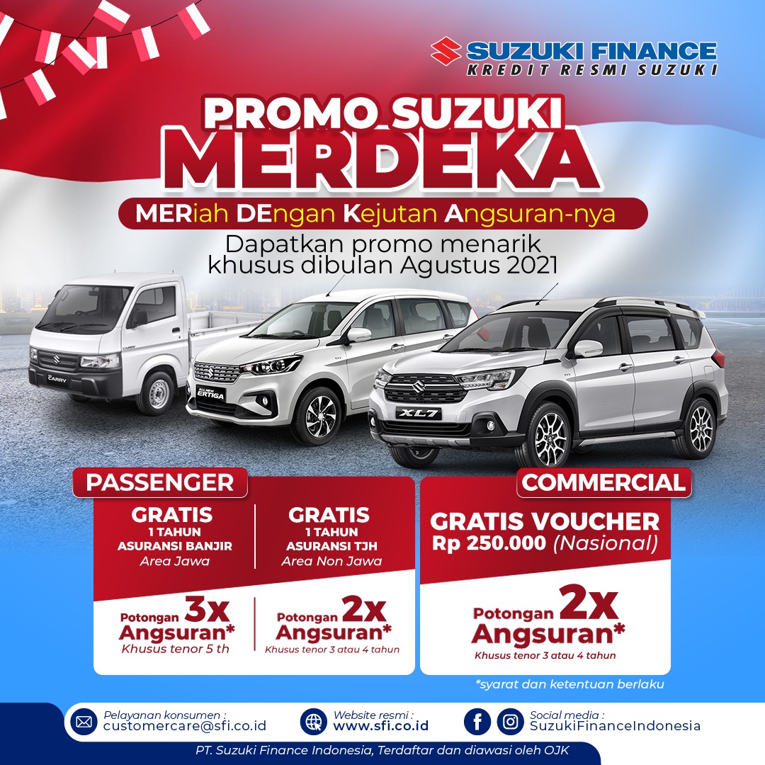 Sambut Kemerdekaan, Suzuki Finance Hadirkan Promo Merdeka