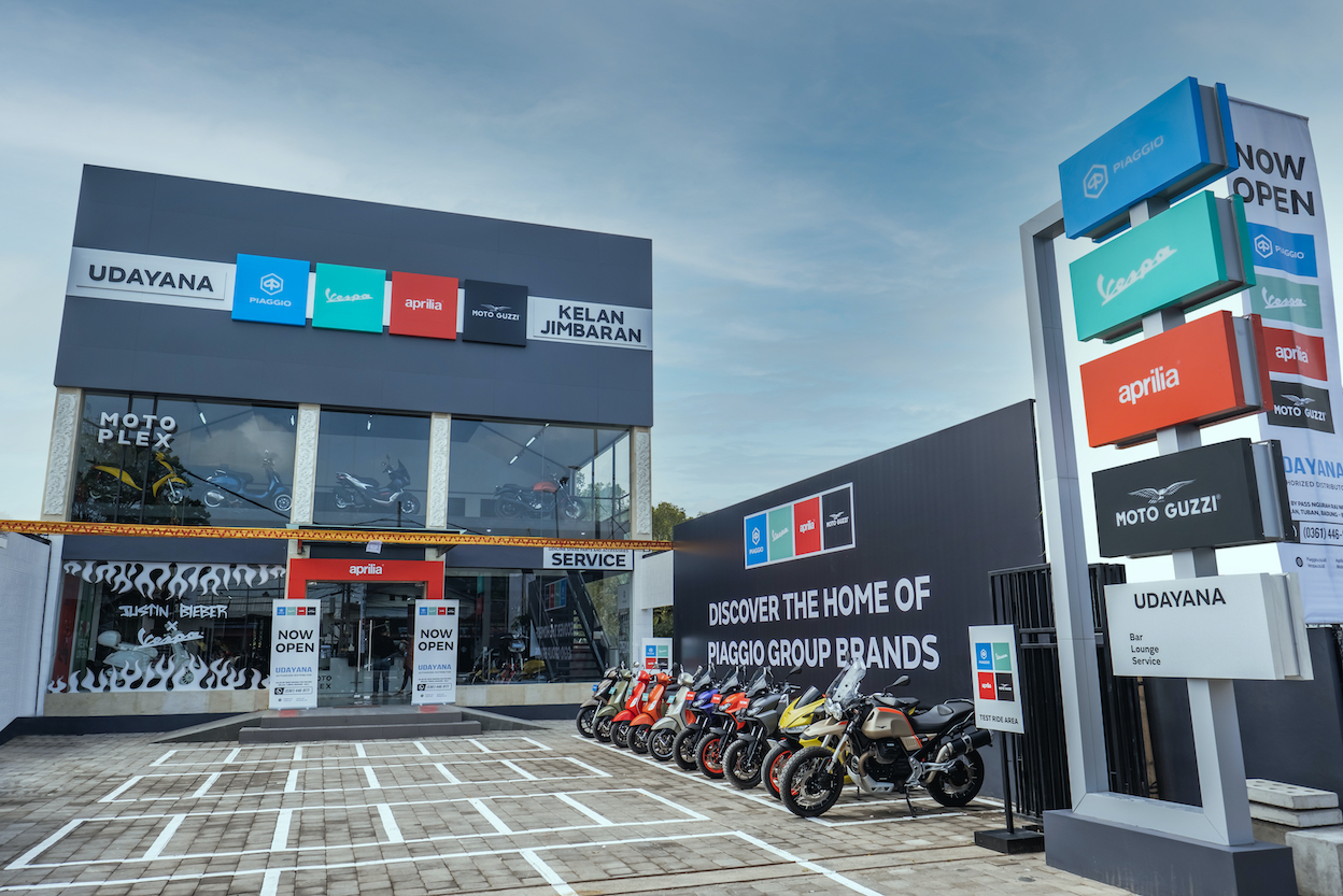 Piaggio Indonesia Buka Dealer Motoplex Empat Brand di Jimbaran
