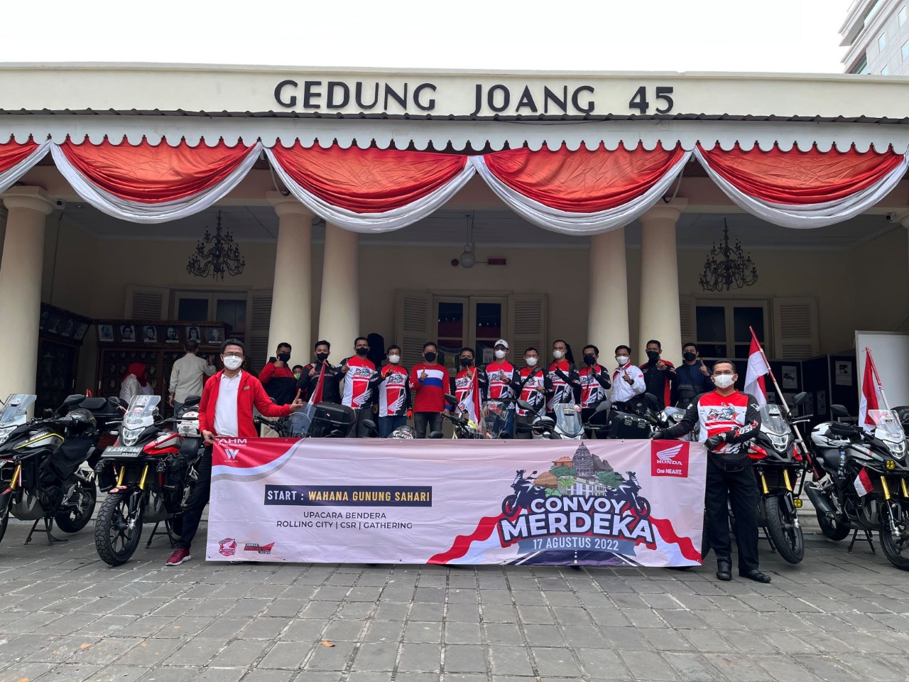 Komunitas Honda Rayakan Hari Kemerdekaan dengan Upacara