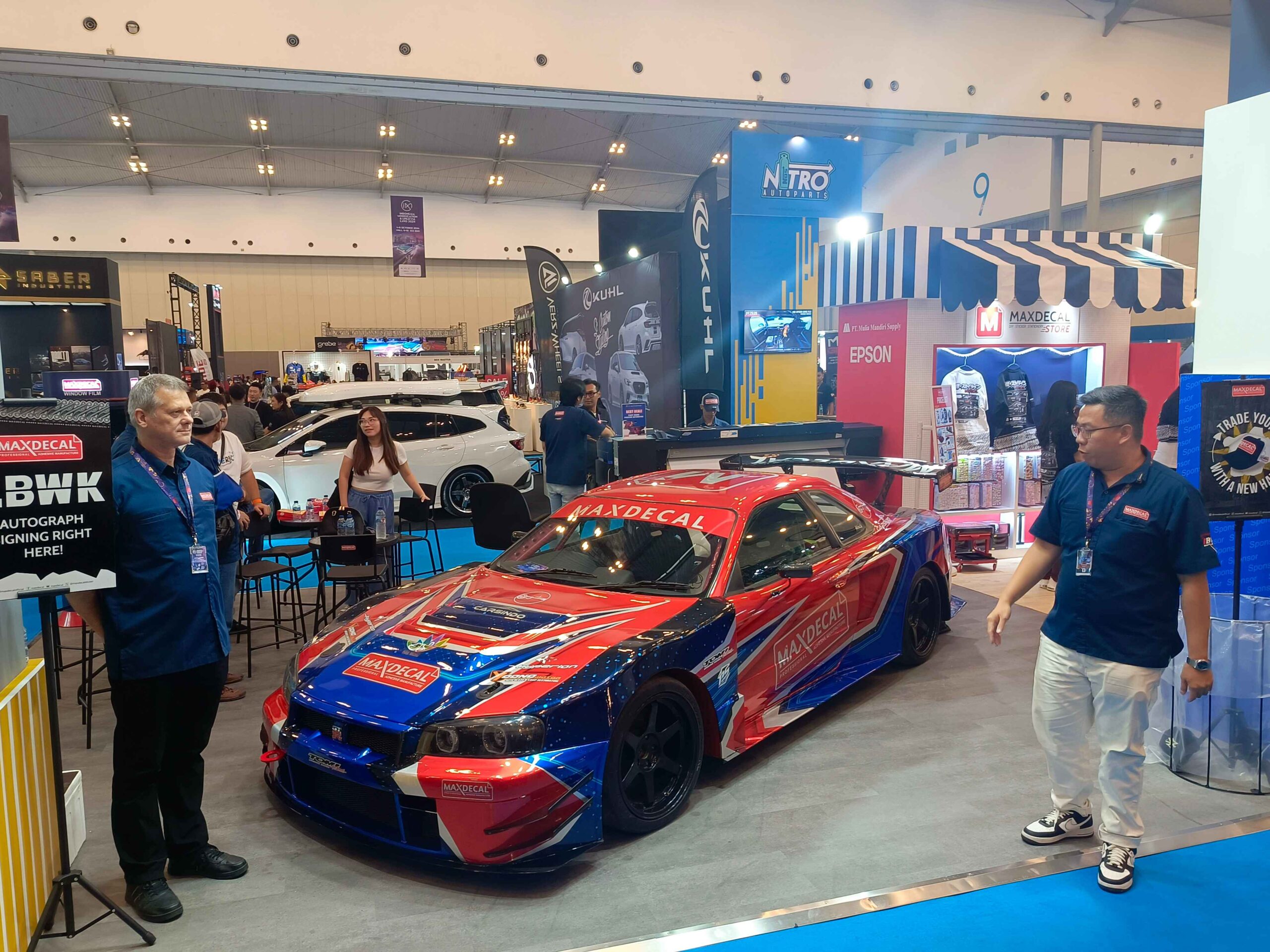Maxdecal Pamerkan Nissan GT-R R34 Godzzila Man dan LBWK di IMX 2024 ...